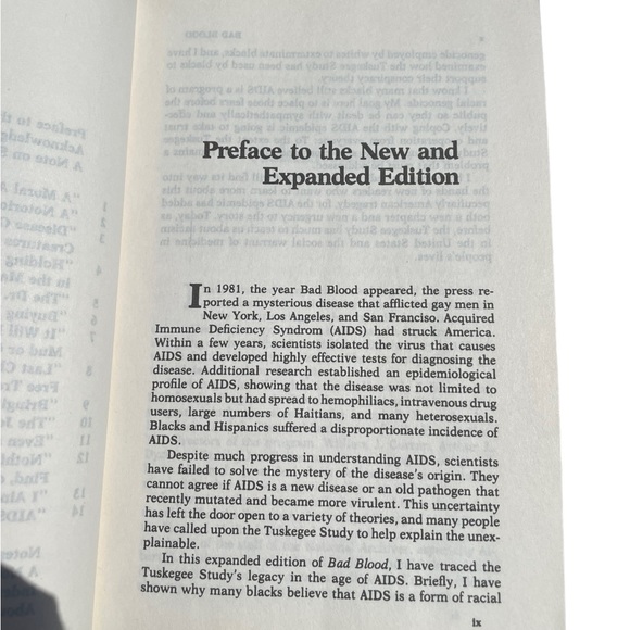 Book Softcover Bad Blood The Tuskegee Syphilis Experiment Good Condition - Picture 5 of 8